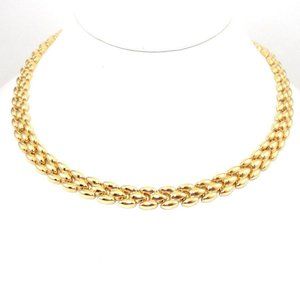EternaGold 14K Gold Panther Choker Necklace 15"